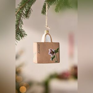 Anthropologie Terrain Tote Hand Blown Glass Ornament NWT